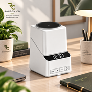 4-in-1 Rotating Magnetic Wireless Charging Station with Digital Clock