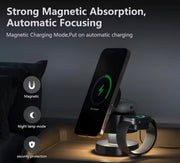 4-in-1 Magnetic Wireless Charging Station + Dual-Light Lamp