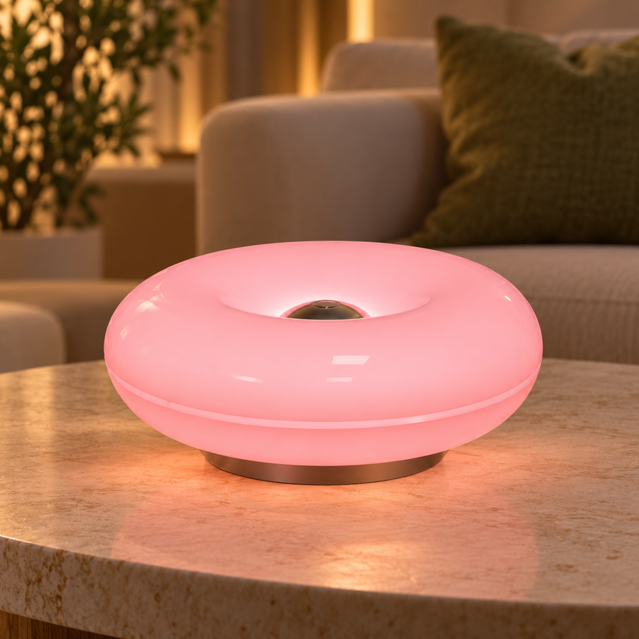 Dimmable Donut Table Lamp | Touch Control & 3 Light Tones