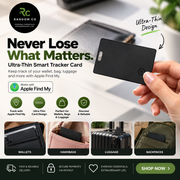 Ultra-Thin Smart Wallet Tracker Card | Works with Apple Find My