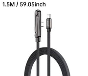 27W Fast-Charging Cable with Built-In Phone Stand