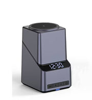 4-in-1 Rotating Magnetic Wireless Charging Station with Digital Clock
