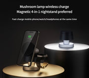 4-in-1 Magnetic Wireless Charging Station + Dual-Light Lamp