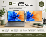 Portable 14-Inch FHD Laptop Screen Extender