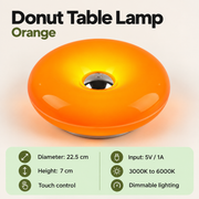 Dimmable Donut Table Lamp | Touch Control & 3 Light Tones