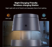 4-in-1 Magnetic Wireless Charging Station + Dual-Light Lamp