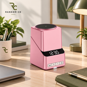4-in-1 Rotating Magnetic Wireless Charging Station with Digital Clock