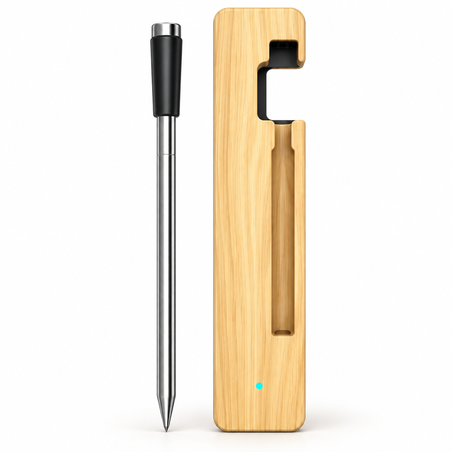 Smart Wireless Meat Thermometer with App & Signal Booster | Braai, Oven & Grill