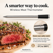 Smart Wireless Meat Thermometer with App & Signal Booster | Braai, Oven & Grill
