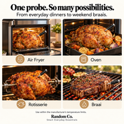 Smart Wireless Meat Thermometer with App & Signal Booster | Braai, Oven & Grill