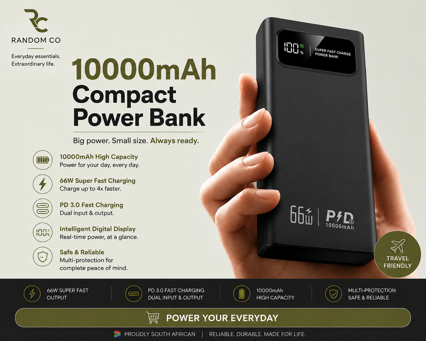 66W Super Fast Power Bank