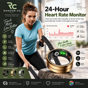 Smart Health & Fitness Ring | Sleep, Heart Rate & Activity Tracker | 5ATM Waterproof