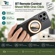 Magnetic Phone Camera Grip with LED Fill Light & Bluetooth Remote